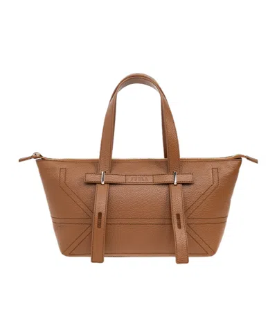 Furla Edra Medium Shoulder Bag In Brown