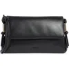 Furla Elettra Leather Crossbody Bag In Black