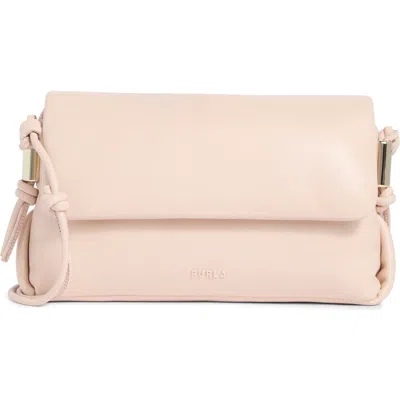 Furla Elettra Leather Crossbody Bag In Pink