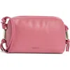 Furla Elettra Mini Leather Camera Crossbody Bag In Pink