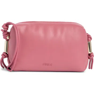 Furla Elettra Mini Leather Camera Crossbody Bag In Pink