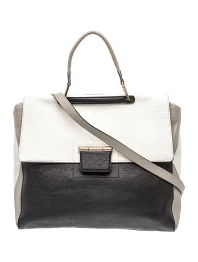 Pre-owned Furla Embossed Leather Top Handle Bag