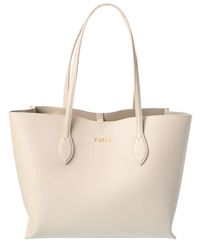 Furla Era Leather Tote In Red