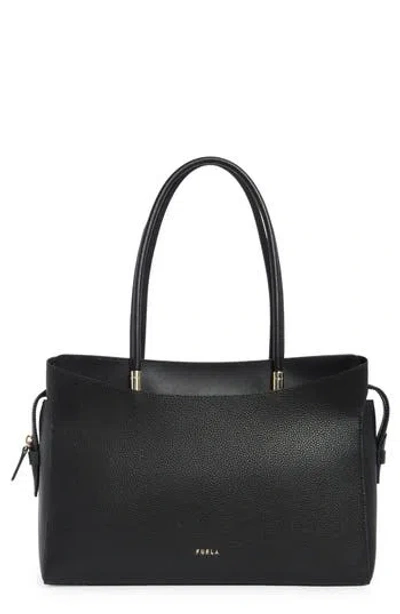 Furla Eris Large Tote Bag In Black