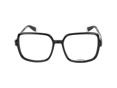 Furla Eyeglasses  Vfu632 0700 Nero Lucido 55/16/135 In White