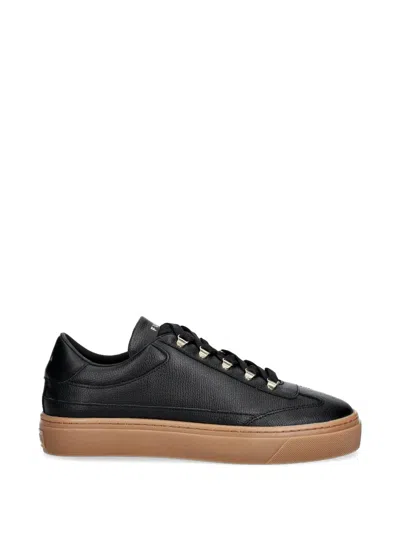 Furla Eyelet Lace-up Sneakers In Black