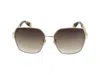 Furla Sunglasses In Rose' Gold Polished Total