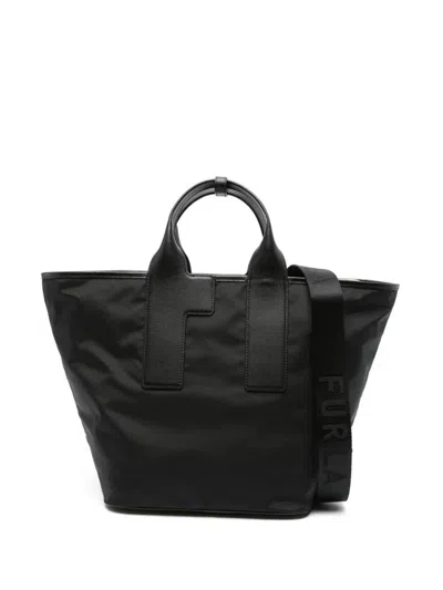 Furla Feather Large Tote Bag Bags In Black