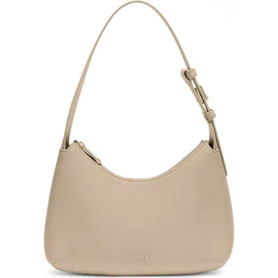 Furla Febe Leather Shoulder Bag In Brown