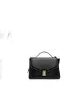 Furla Flap-front Ring-detail Tote Bag In Black