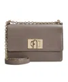 Furla Grey 1927 Mini Shoulder Bag In Brown