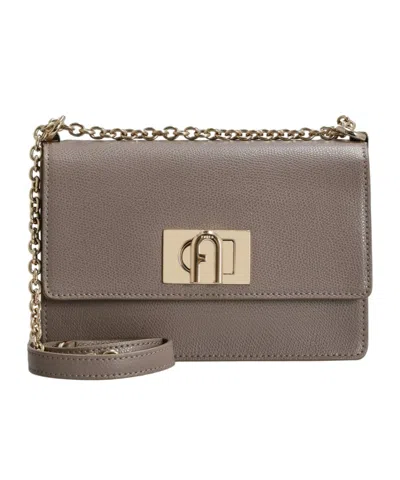 Furla Flap Shoulder Bag In Brown