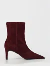 Furla Flat Ankle Boot  Woman Color Sangria In Red