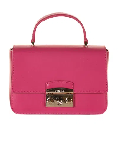 Furla Flip Shoulder Bag In Brown
