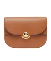 Furla Sfera Brandy Shoulder Bag In Smooth Leather In Brown