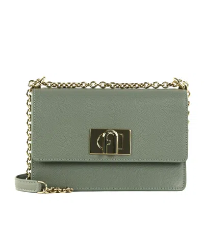Furla Flip Shoulder Bag In Green