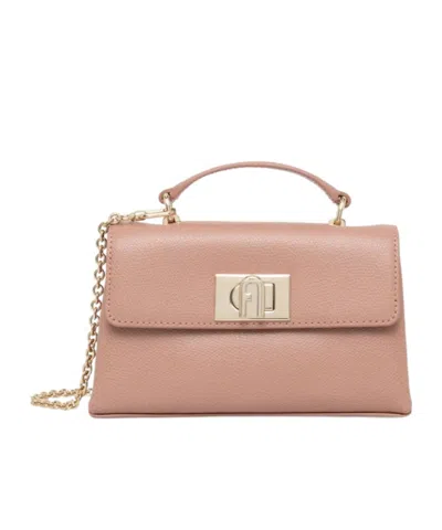 Furla Flip Shoulder Bag In Nude