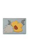 Furla Floral-appliqué Cardholder In Blue
