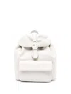 Furla Flow Buckle-detailed Backpack In Grey