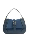 Furla Flow Buckle-strap Tote Bag In Blue