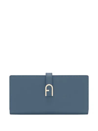 Furla Flow Continental Wallet In Blue