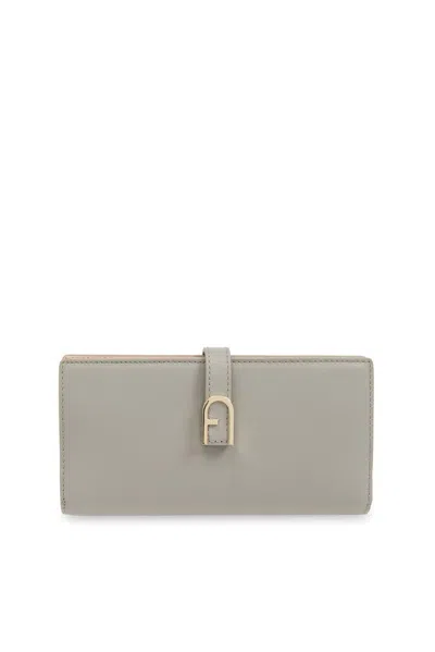 Furla Flow Continental Wallet In Grey