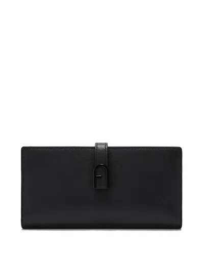 Furla Flow Continental Xl Black Leather Wallet
