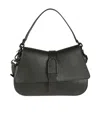 Furla Flow Mini Black Handbag In Black
