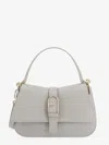 Furla Leather Shoulder Bag With Frontal Arco Logo In Grey