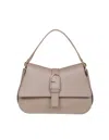 Furla Flow Handbag In Greige Leather In S Greige