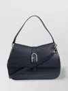 Furla Flow Logo Plaque Large Tote Bag In Blue