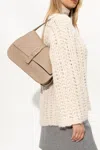Furla Logo Shoulder Bag In Beige