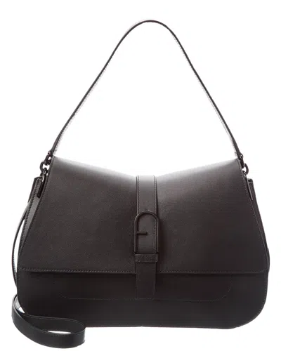 Furla Flow Large Top Handle Leather Shoulder Bag