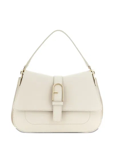Furla Flow M Shoulder Bag Adjustable Strap In Red