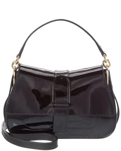 Furla Flow Leather Top Handle In Black