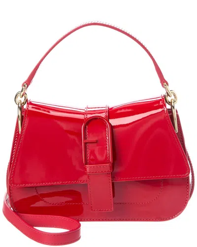 Furla Flow Leather Top Handle In Red