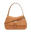 Furla Flow Leather Tote Bag In Brown