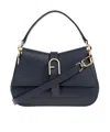 Furla Flow Medium Top Handle Bag In Black