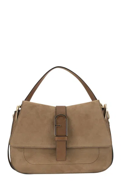 Furla Flow M - Cross Body Bag In Sand