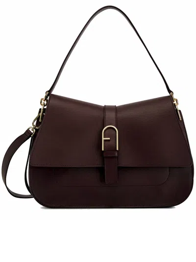 Furla Flow M Bags In Burgundy