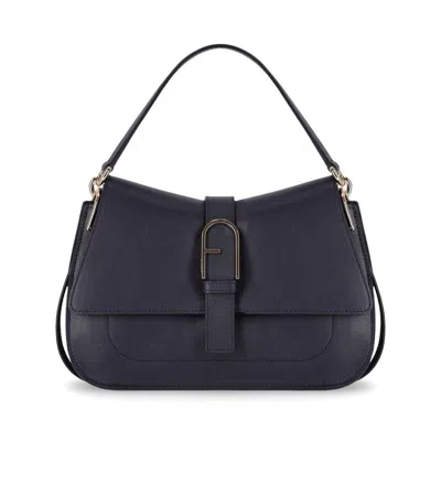 Furla Flow M Navy Handbag