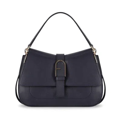 Furla Flow M Navy Handbag