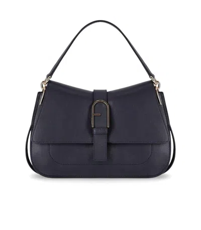 Furla Flow M Navy Handbag