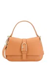 Furla Flow Medium Shoulder Bag In Brown