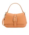 Furla Flow Medium Shoulder Bag In Brown