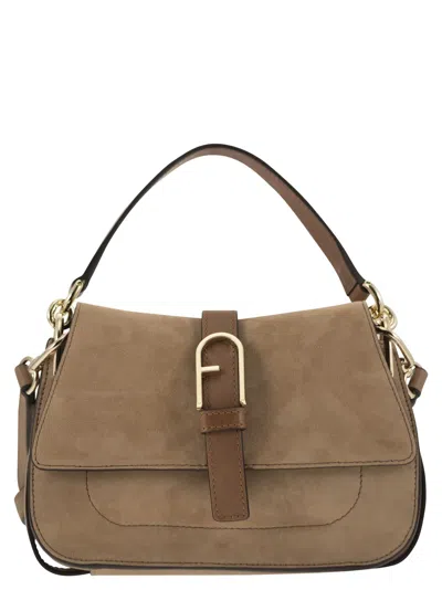 Furla Flow Mini Cross Body Bag In Desert