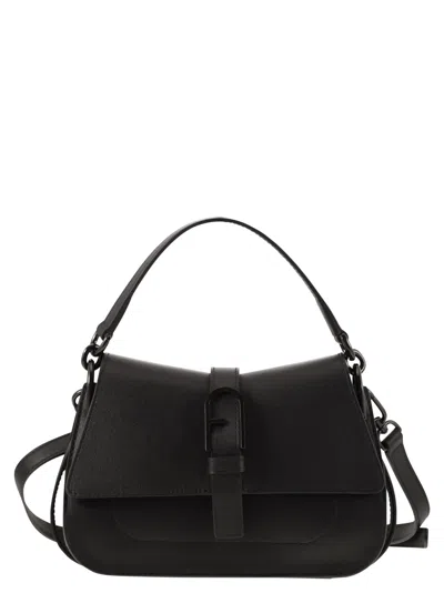 Furla Leather Handbag In Black