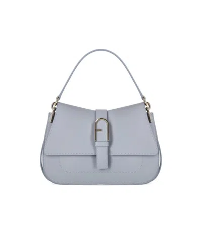 Furla Flow Mini Nuvola Handbag In Blue