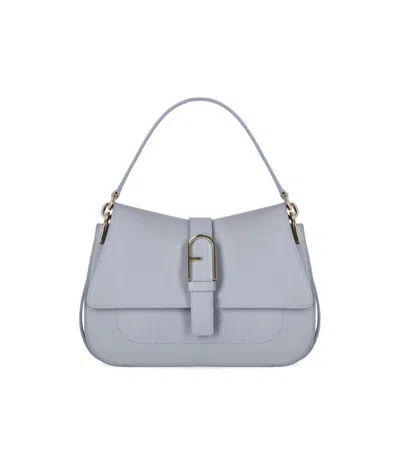 Furla Flow Mini Nuvola Handbag In Blue