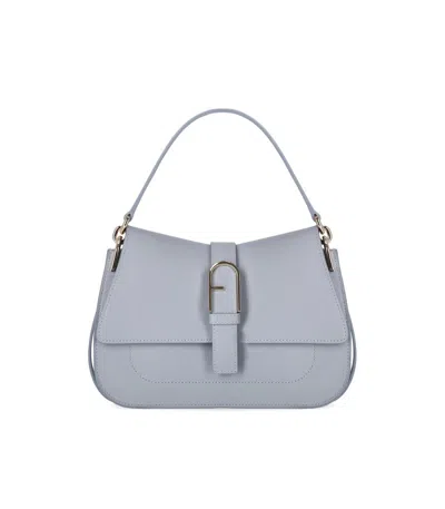 Furla Flow Mini Nuvola Handbag In Blue
